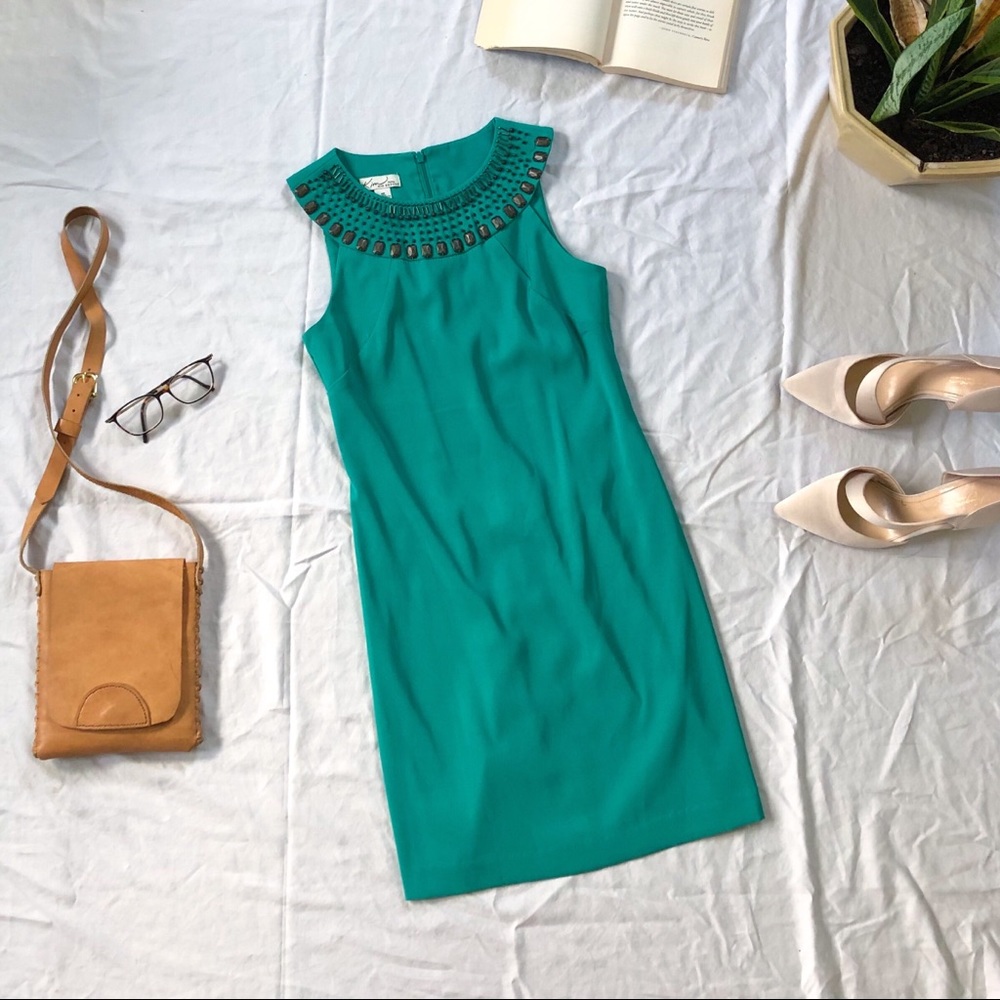 Kim Rogers Petit Sleeveless Dress Jewel Neckline